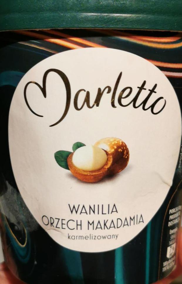 Zdjęcia - Lody Marletto Wanilia orzech makadiam