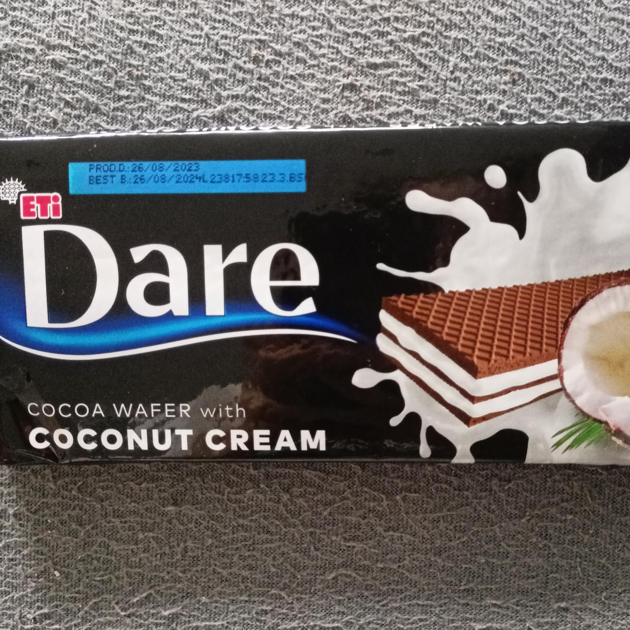 Zdjęcia - Dare cocoa wafer with coconut cream Eti