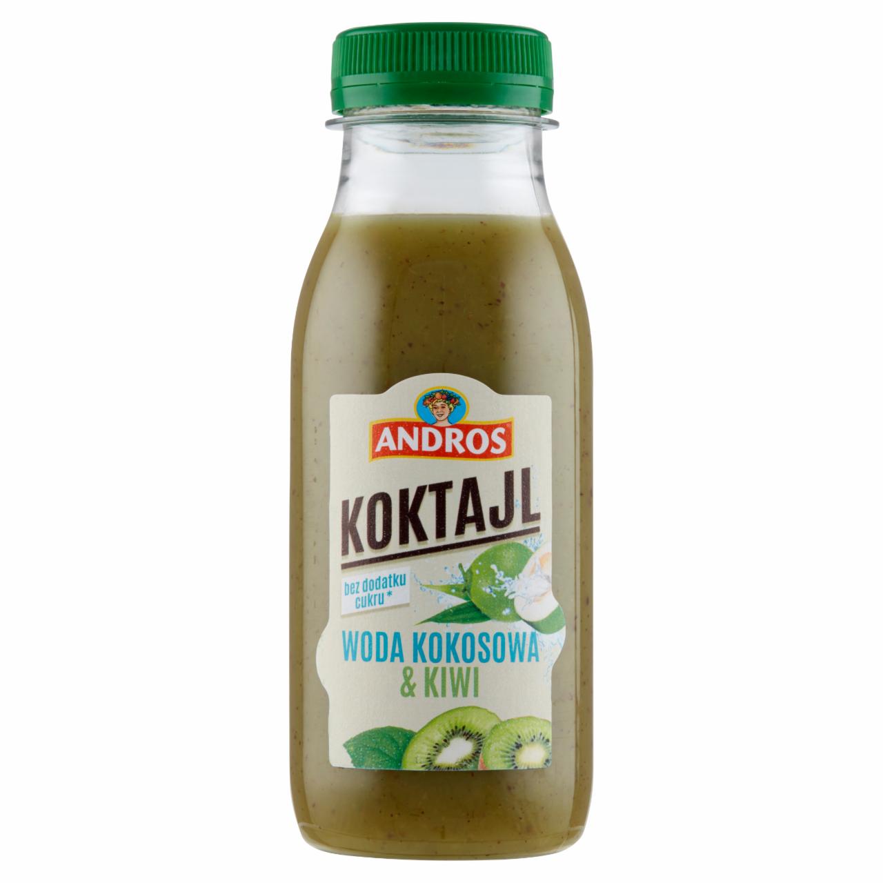 Zdjęcia - Andros Koktajl woda kokosowa & kiwi 250 ml