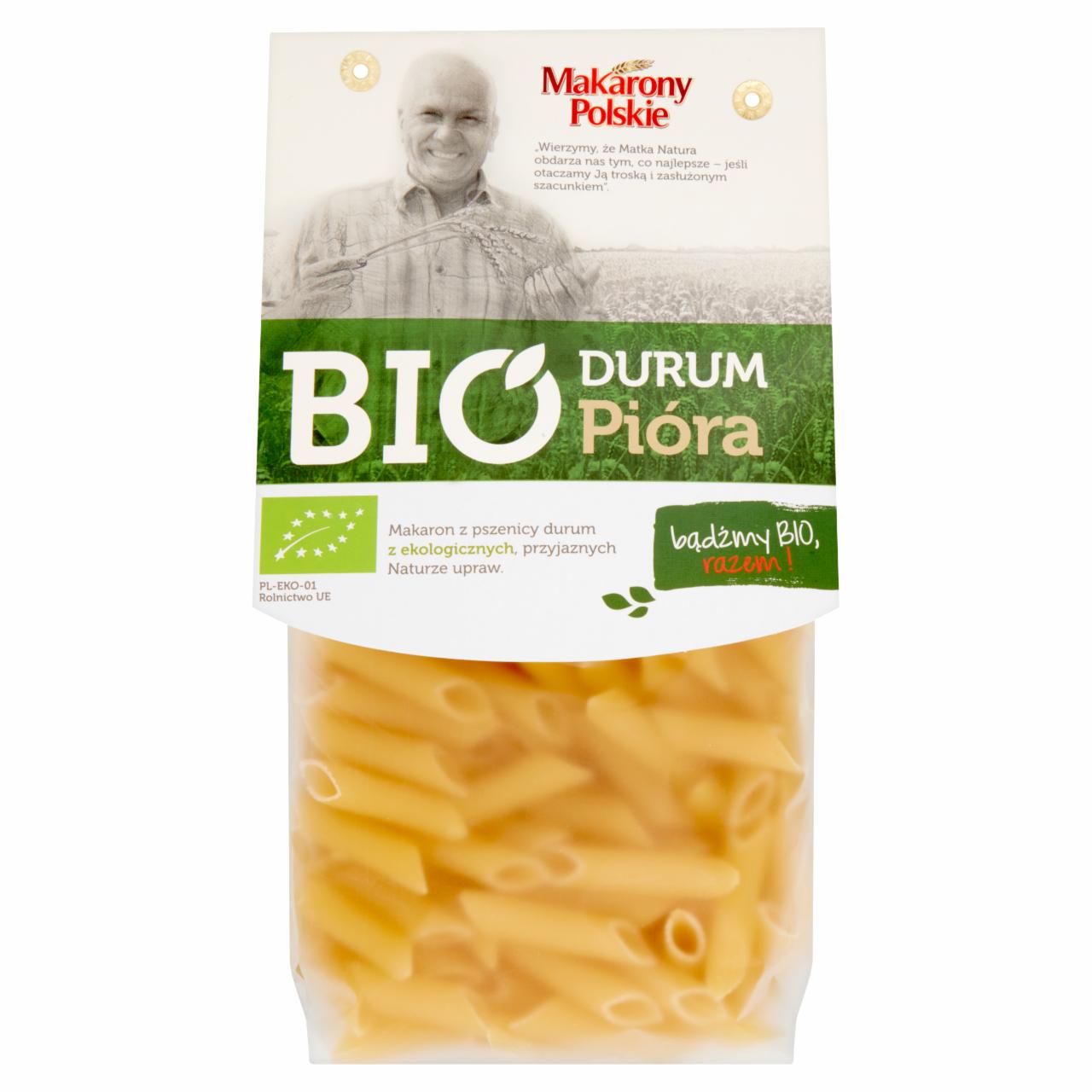 Zdjęcia - Makarony Polskie BIO Makaron durum Pióra 400 g