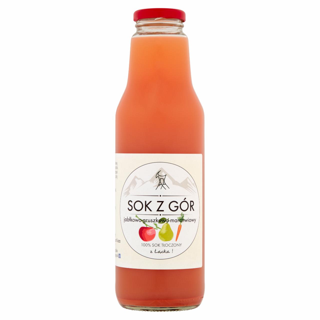 Zdjęcia - Sok z gór Sok jabłkowo-gruszkowo-marchwiowy 750 ml