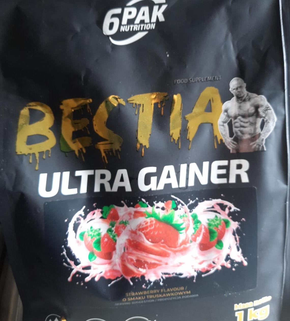 Zdjęcia - Bestia ultra gainer strawberry 6PAK Nutrition