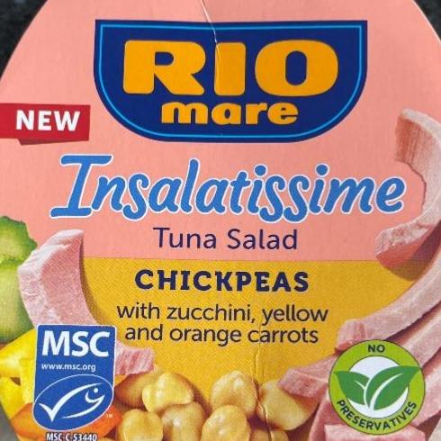 Zdjęcia - RIO mare Chickpeas Gotowe danie z warzyw i tuńczyka 160 g