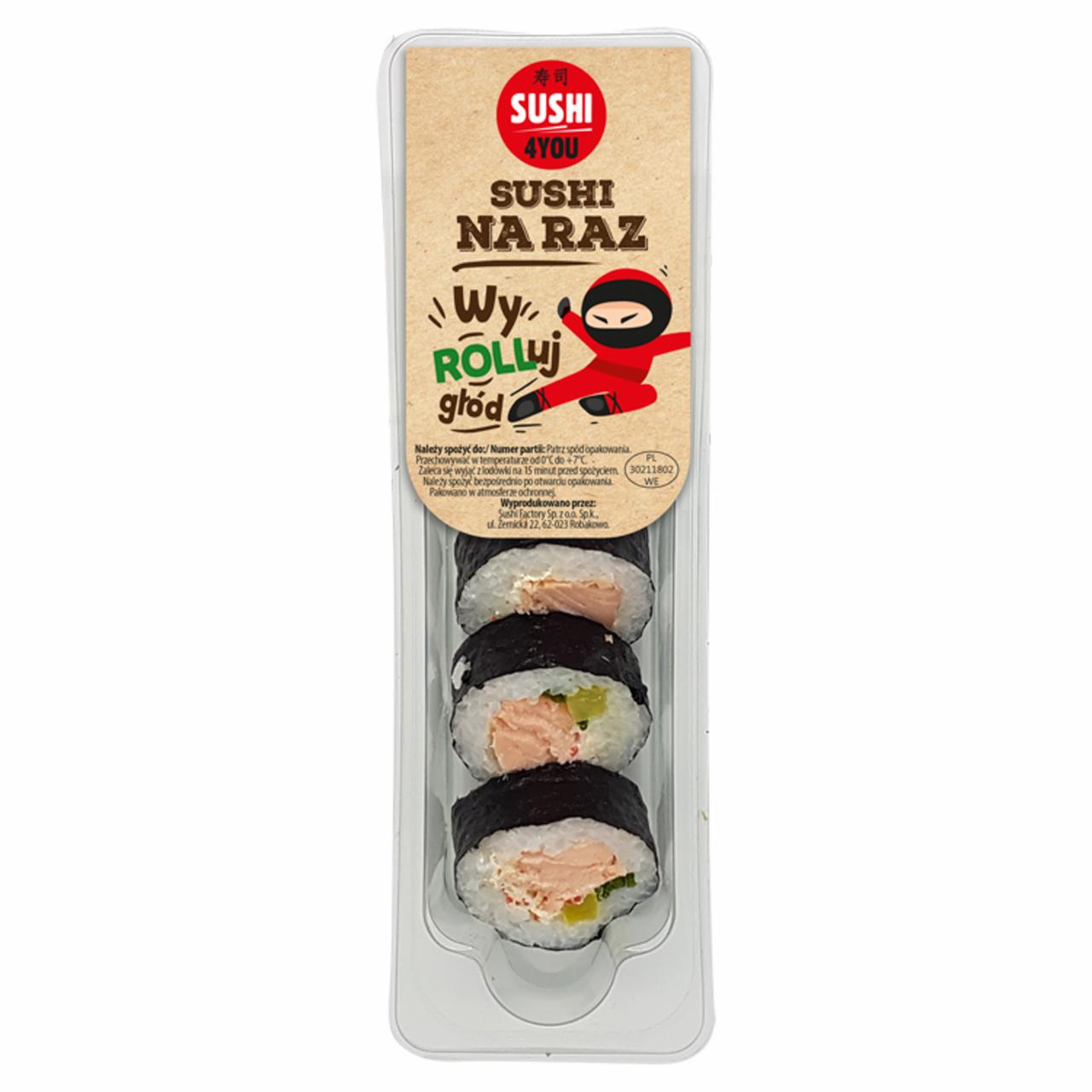 Zdjęcia - Sushi4You Sushi na raz Futomaki z łososiem pieczonym 117 g