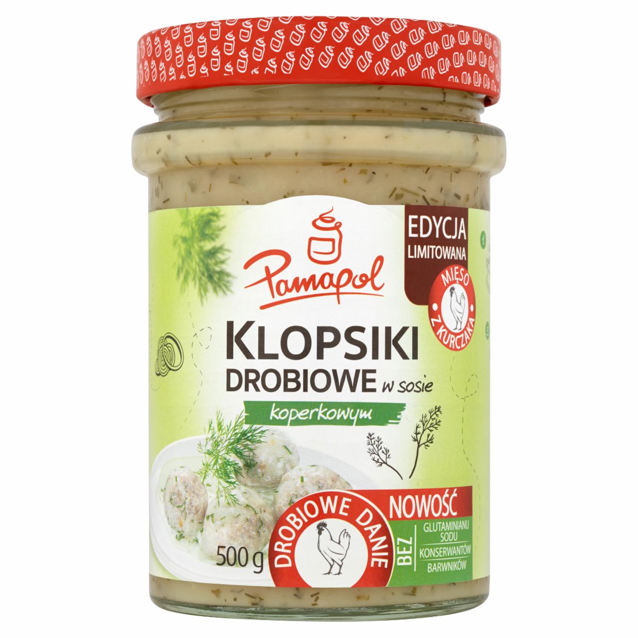 Zdjęcia - Pamapol Klopsiki drobiowe w sosie koperkowym 500 g