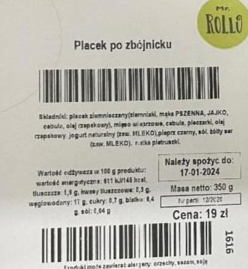 Zdjęcia - Placek po zbójnicku Mr Rollo