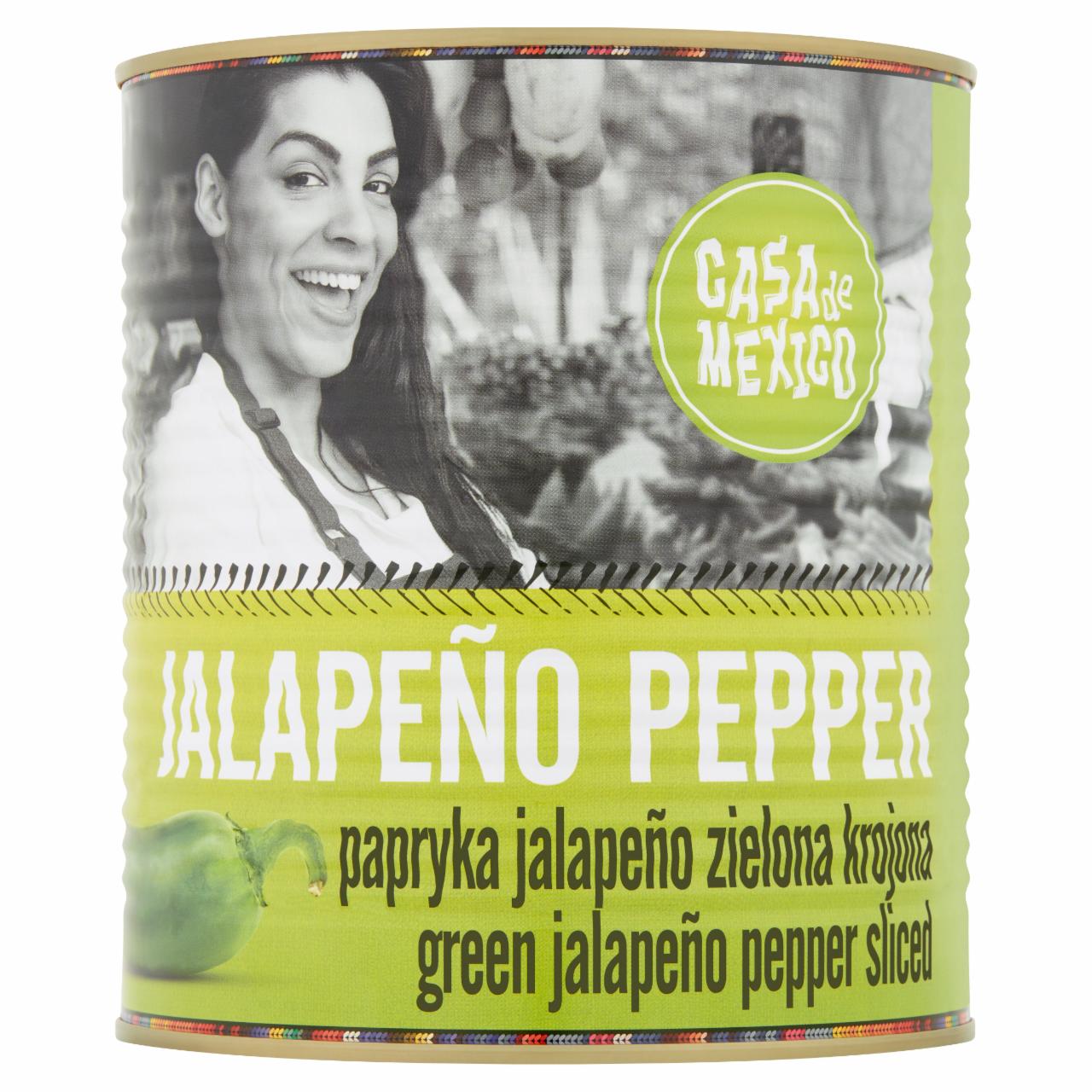 Zdjęcia - Casa de Mexico Papryka Jalapeño zielona krojona 2,9 kg