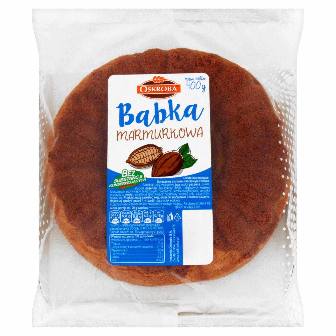 Zdjęcia - Oskroba Babka marmurkowa 400 g