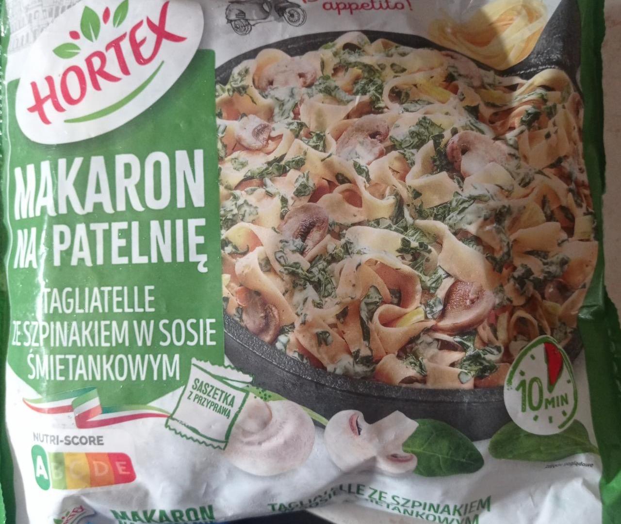 Zdjęcia - Makaron na patelnię tagliatelle ze szpinakiem w sosie śmietanowym Hortex