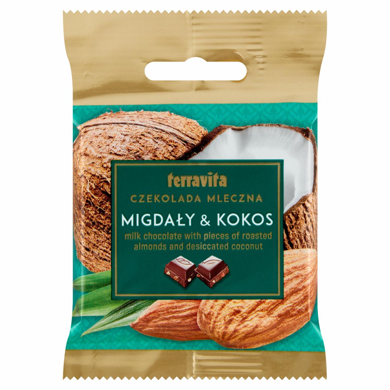 Zdjęcia - Terravita Czekolada mleczna migdały & kokos 50 g