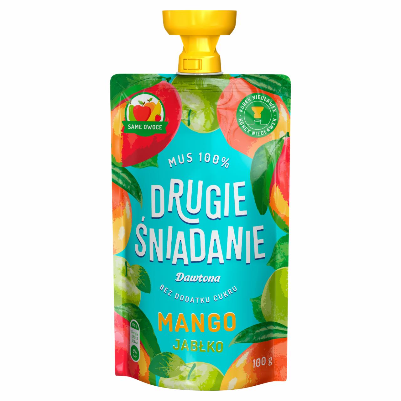 Zdjęcia - Drugie śniadanie Mus 100% mango jabłko Dawtona