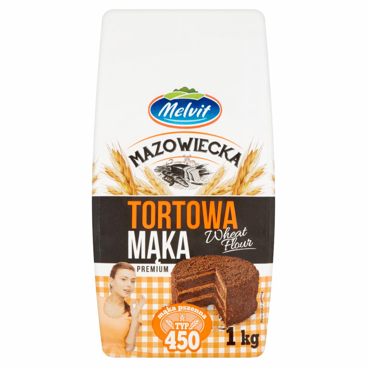 Zdjęcia - Melvit Mazowiecka Mąka tortowa pszenna typ 450 1 kg