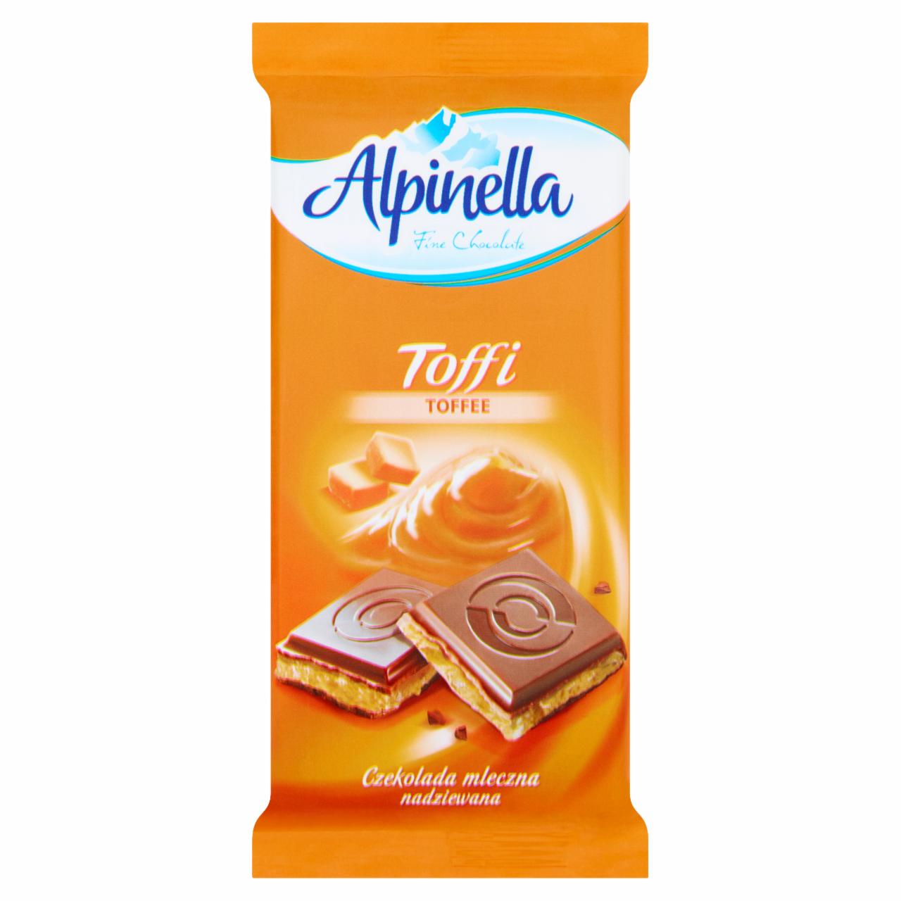 Zdjęcia - Czekolada mleczna nadziewana toffi 100 g Alpinella