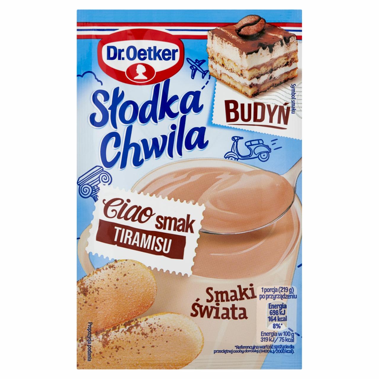 Zdjęcia - Dr. Oetker Słodka Chwila Budyń smak tiramisu 44 g