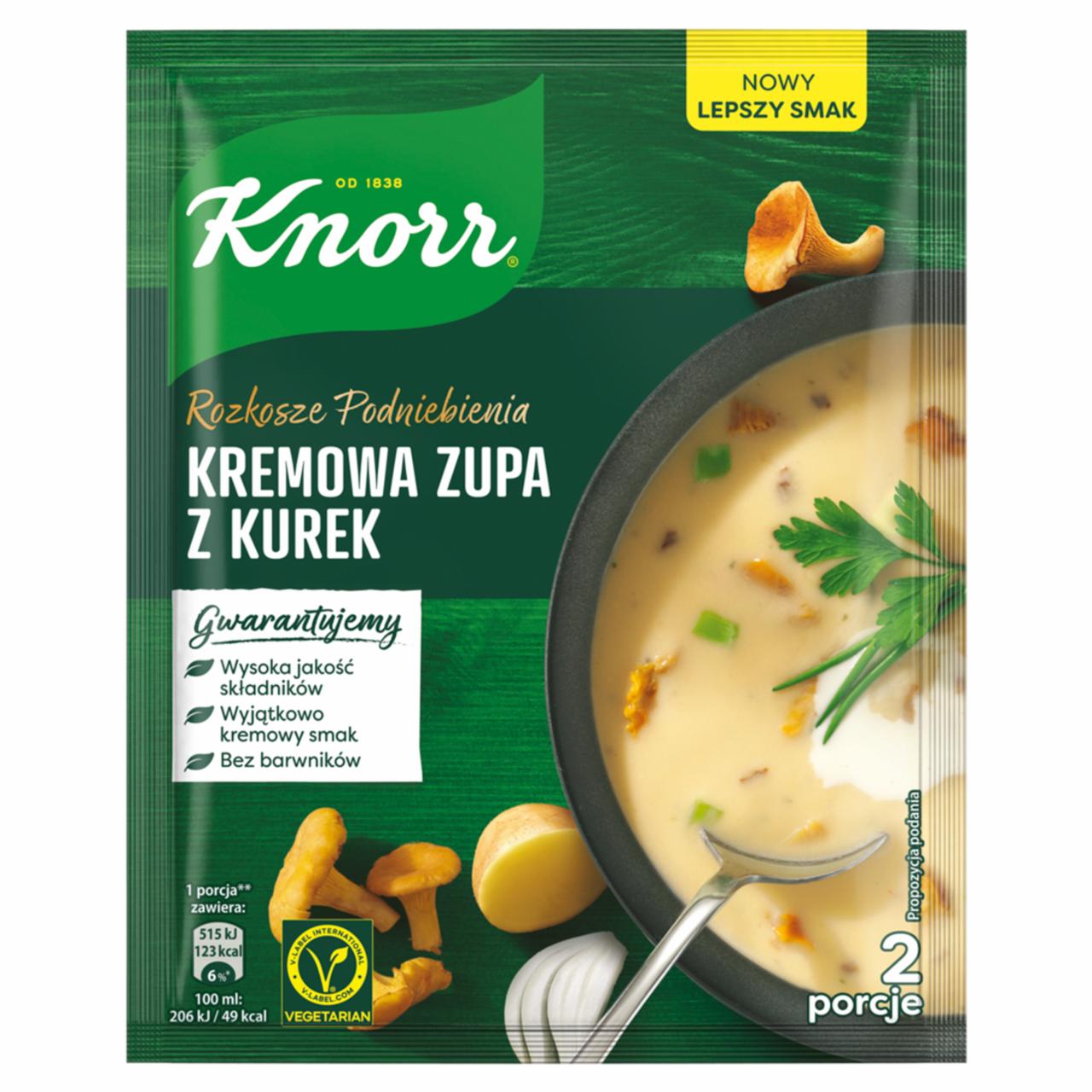 Zdjęcia - Knorr Rozkosze podniebienia Kremowa zupa z kurek 56 g