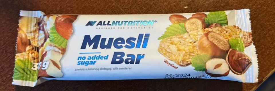 Zdjęcia - Muesli Bar Hazelnut Allnutrition