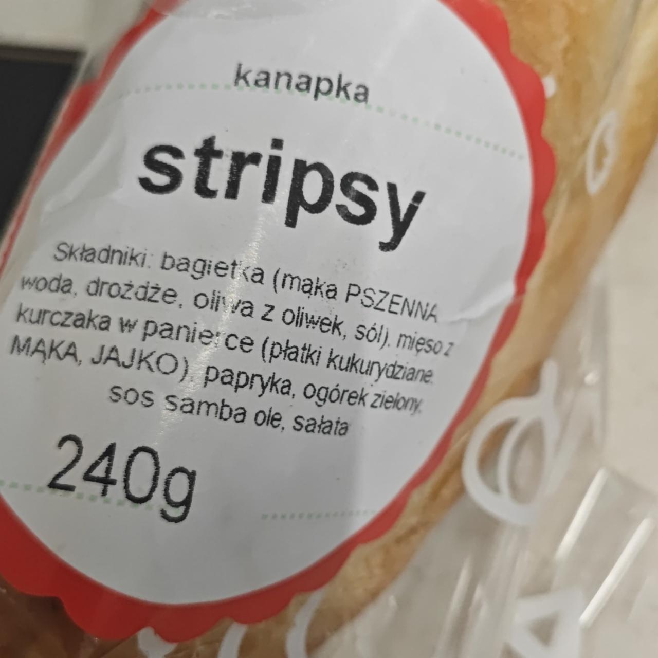 Zdjęcia - Kanapka stripsy bagietka Ślimak