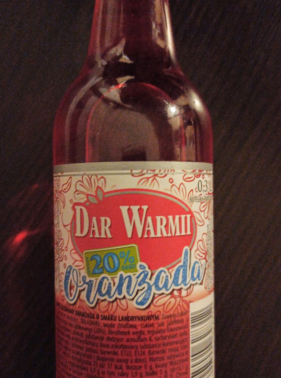 Zdjęcia - dar warmi oranżada 20%soku 330ml