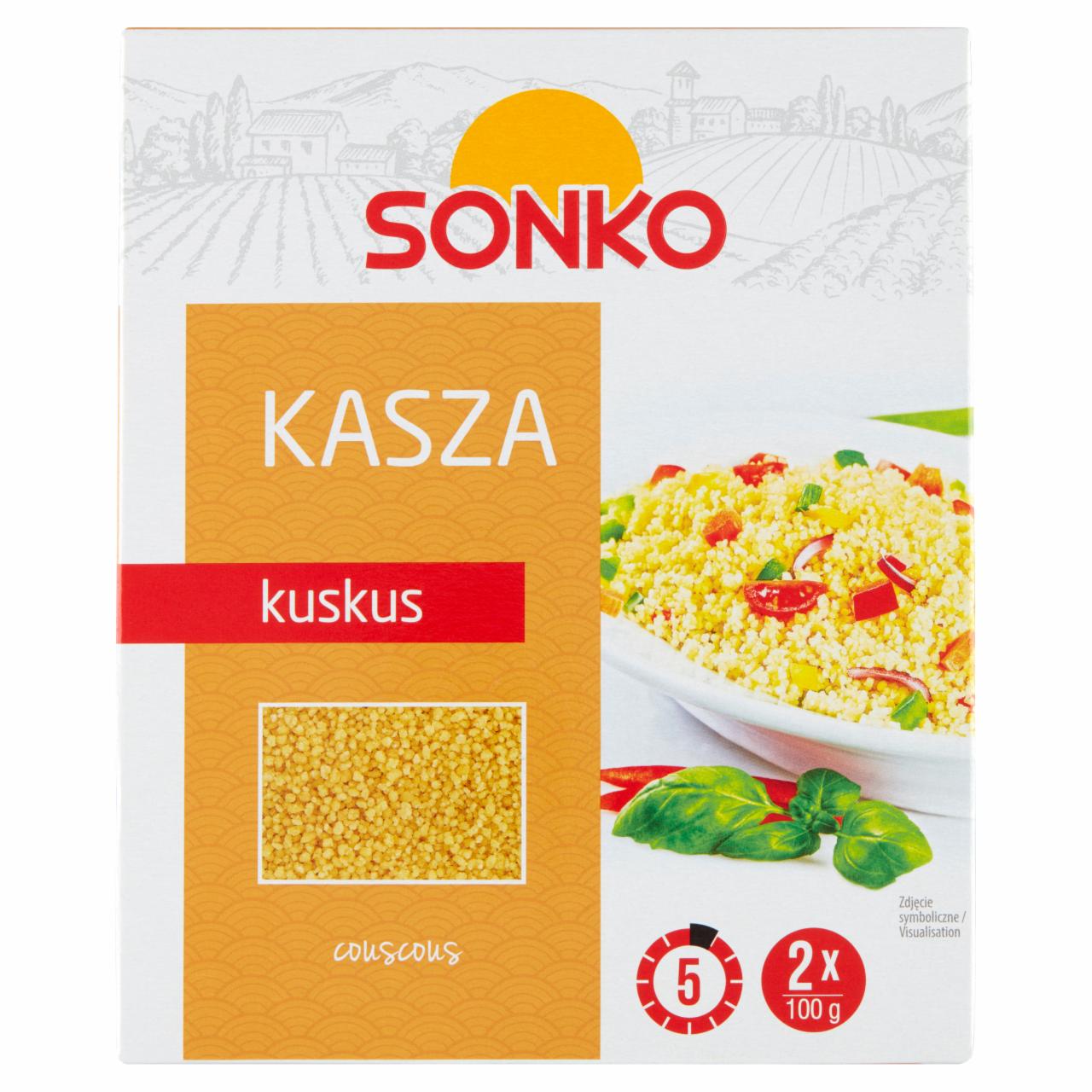 Zdjęcia - Sonko Kasza kuskus 200 g (2 x 100 g)