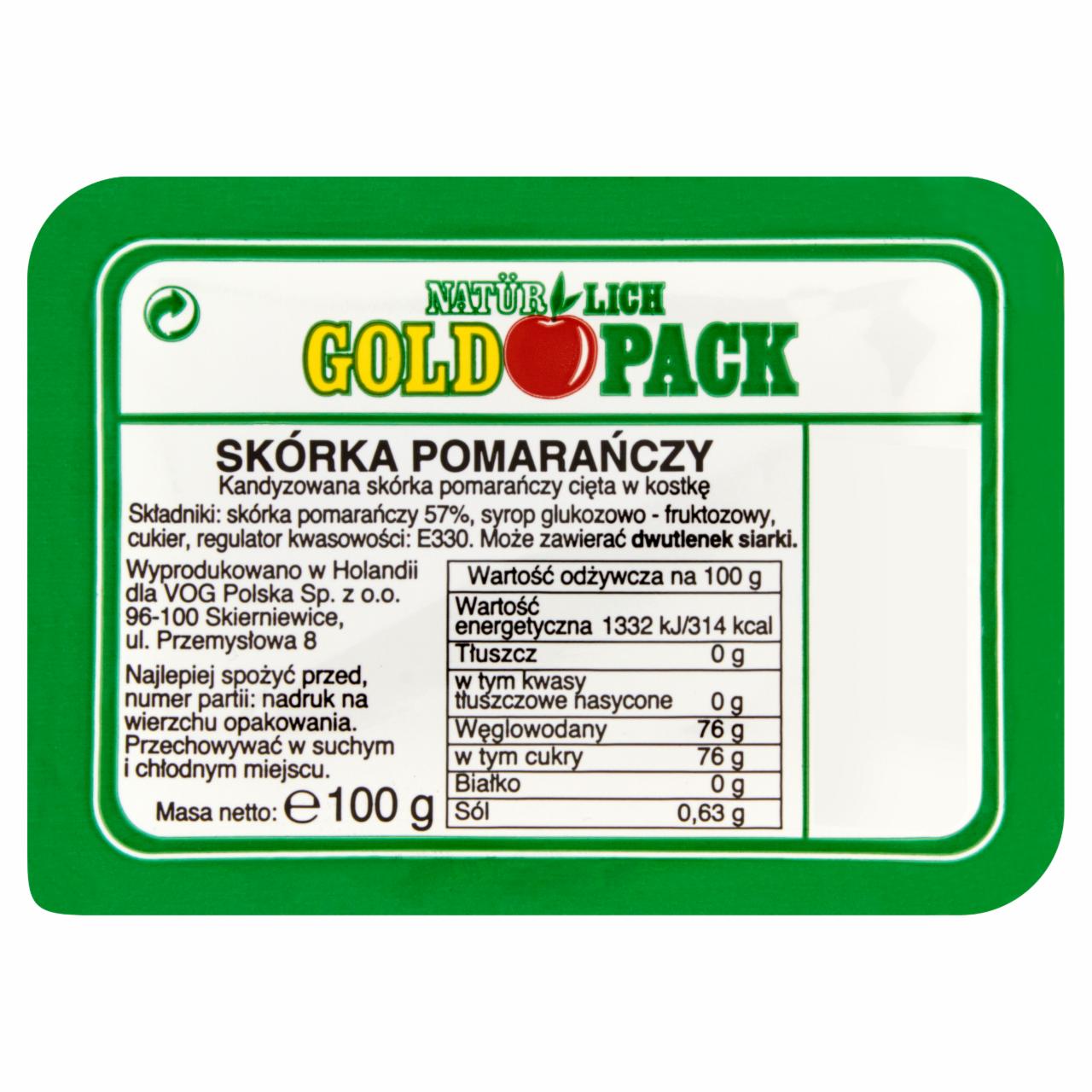 Zdjęcia - NATÜRLICH GOLDPACK Skórka pomarańczy 100 g