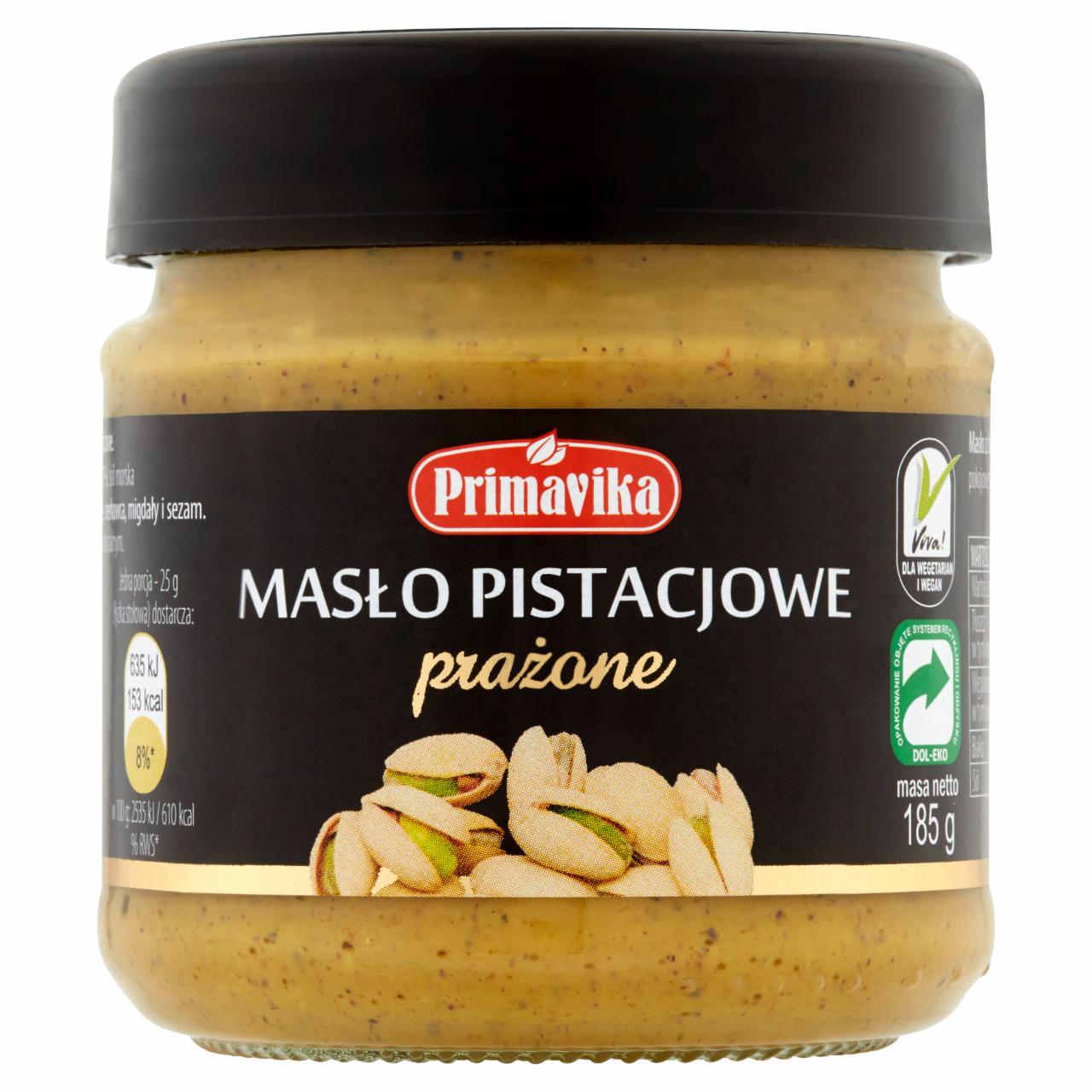 Zdjęcia - Primavika Masło pistacjowe prażone 185 g