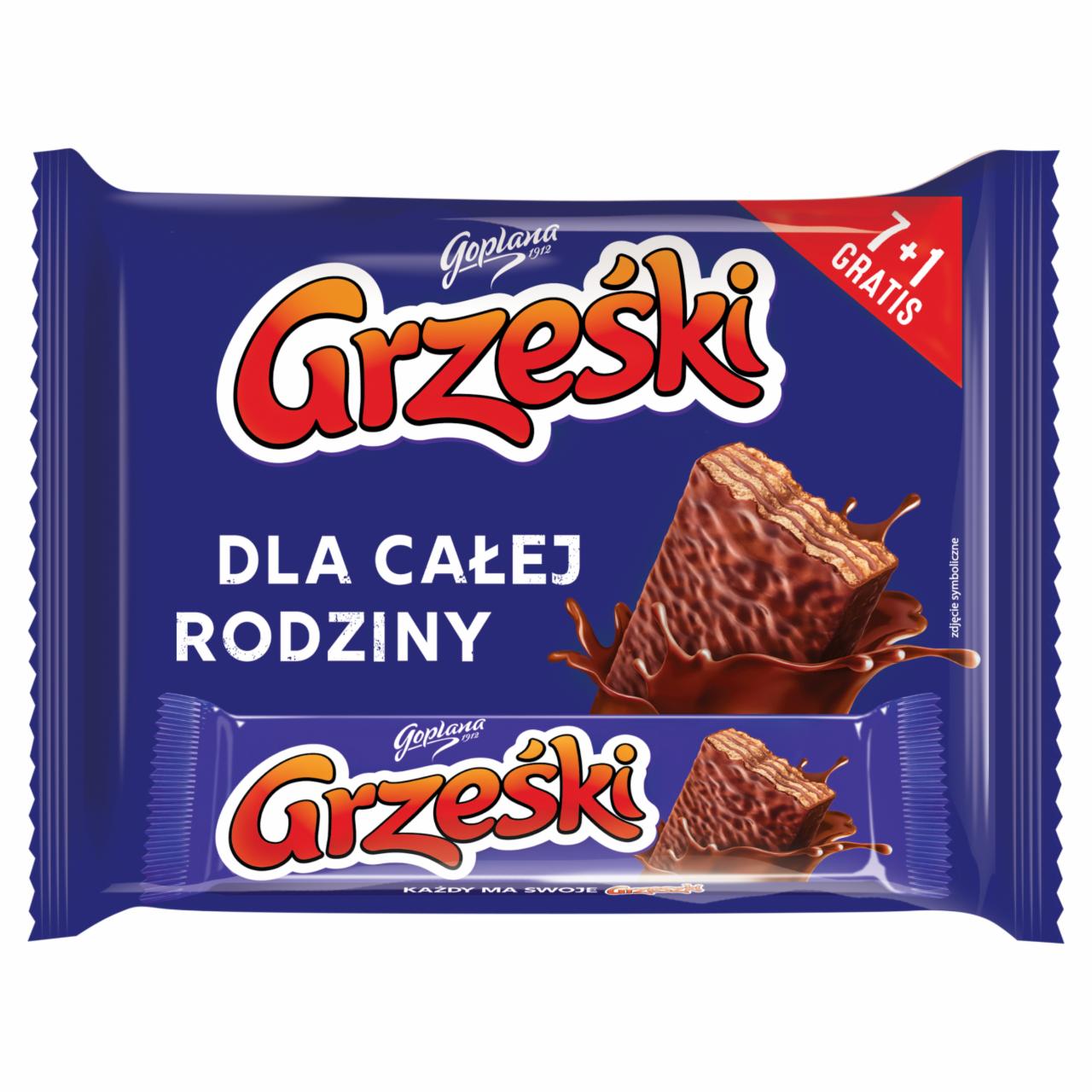 Zdjęcia - Grześki Wafel przekładane kremem kakaowym 288 g (8 x 36 g)