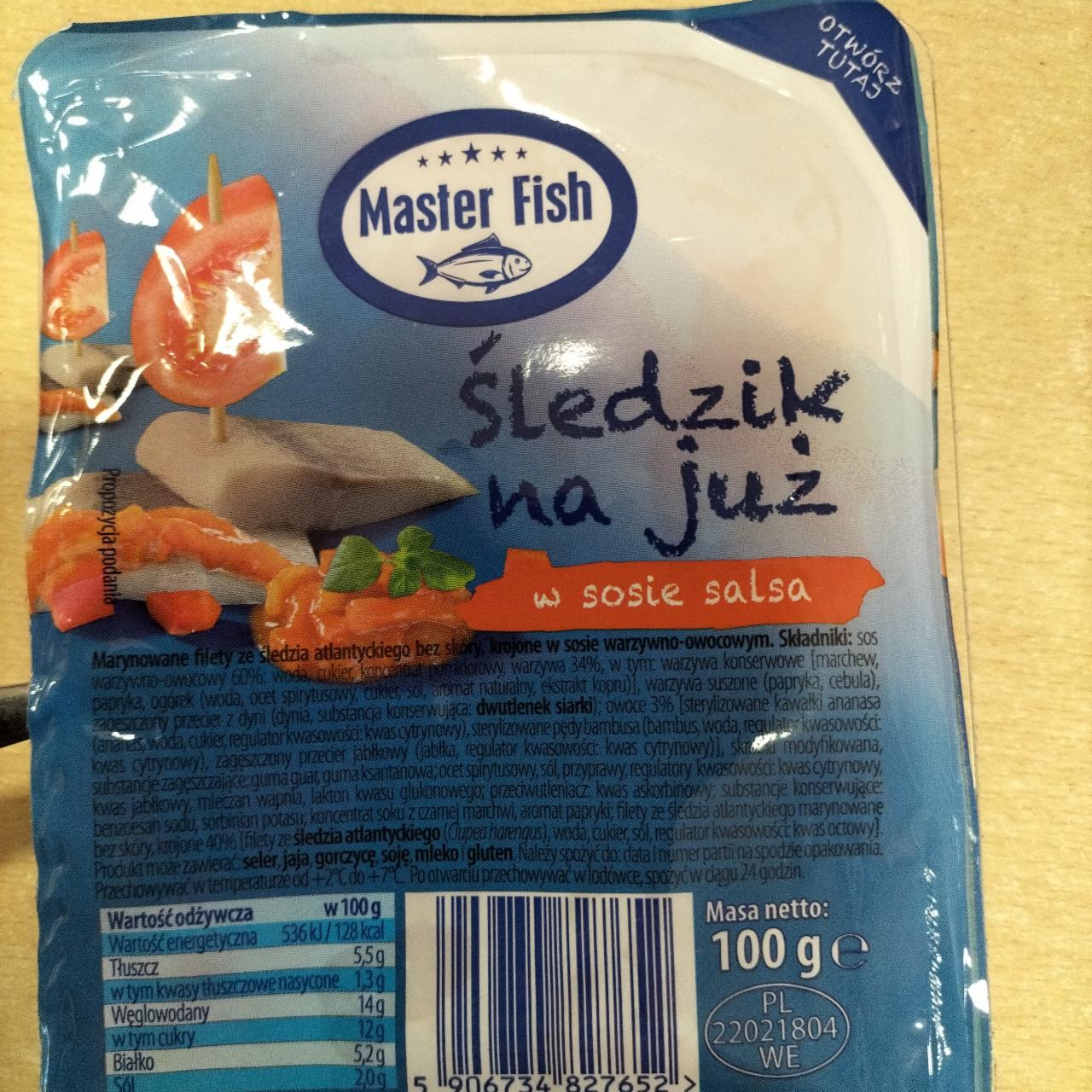 Zdjęcia - Śledzik na już w sosie salsa Master Fish