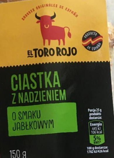 Zdjęcia - Ciastka z nadzieniem o smaku jabłkowym El Toro Rojo