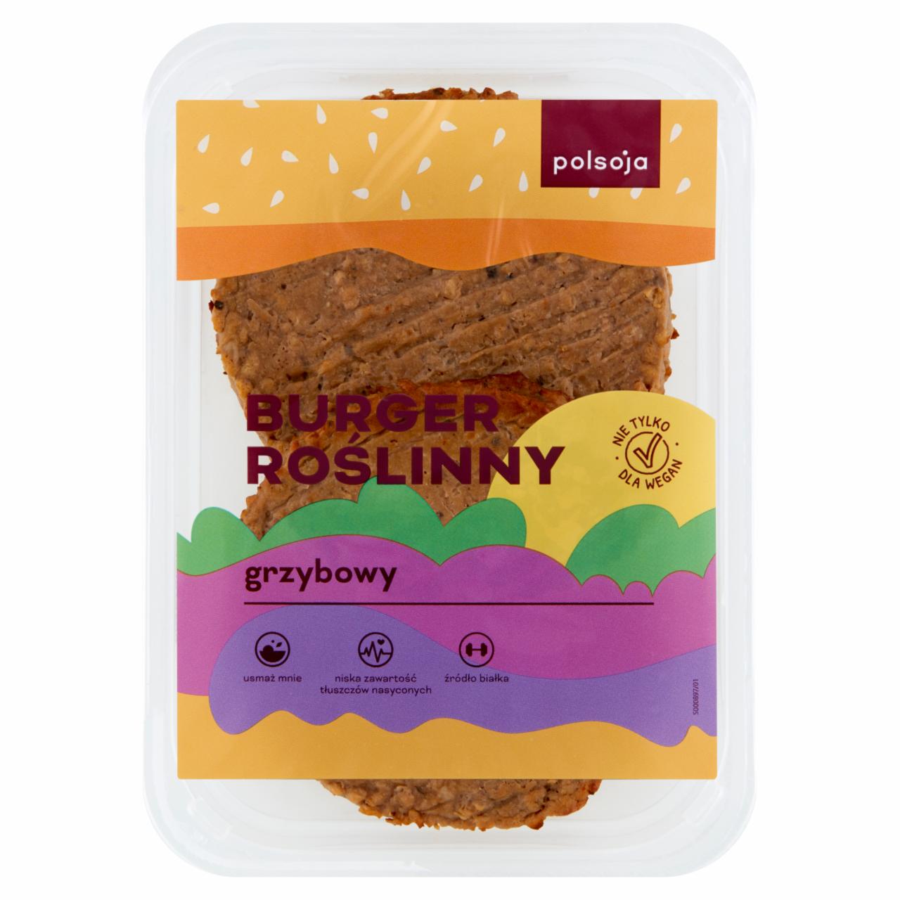 Zdjęcia - Polsoja Burger roślinny grzybowy 200 g