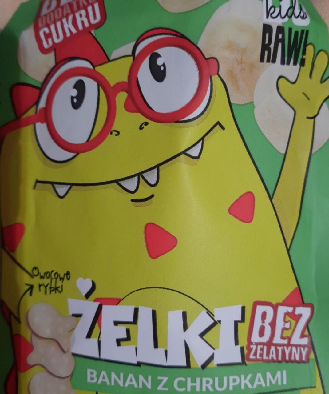 Zdjęcia - Żelki Banan z chrupkami Be Raw