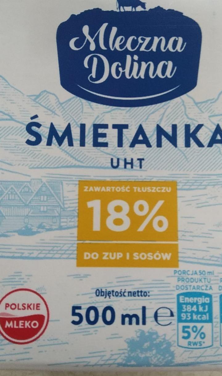 Zdjęcia - Śmietanka 18% mleczna dolina