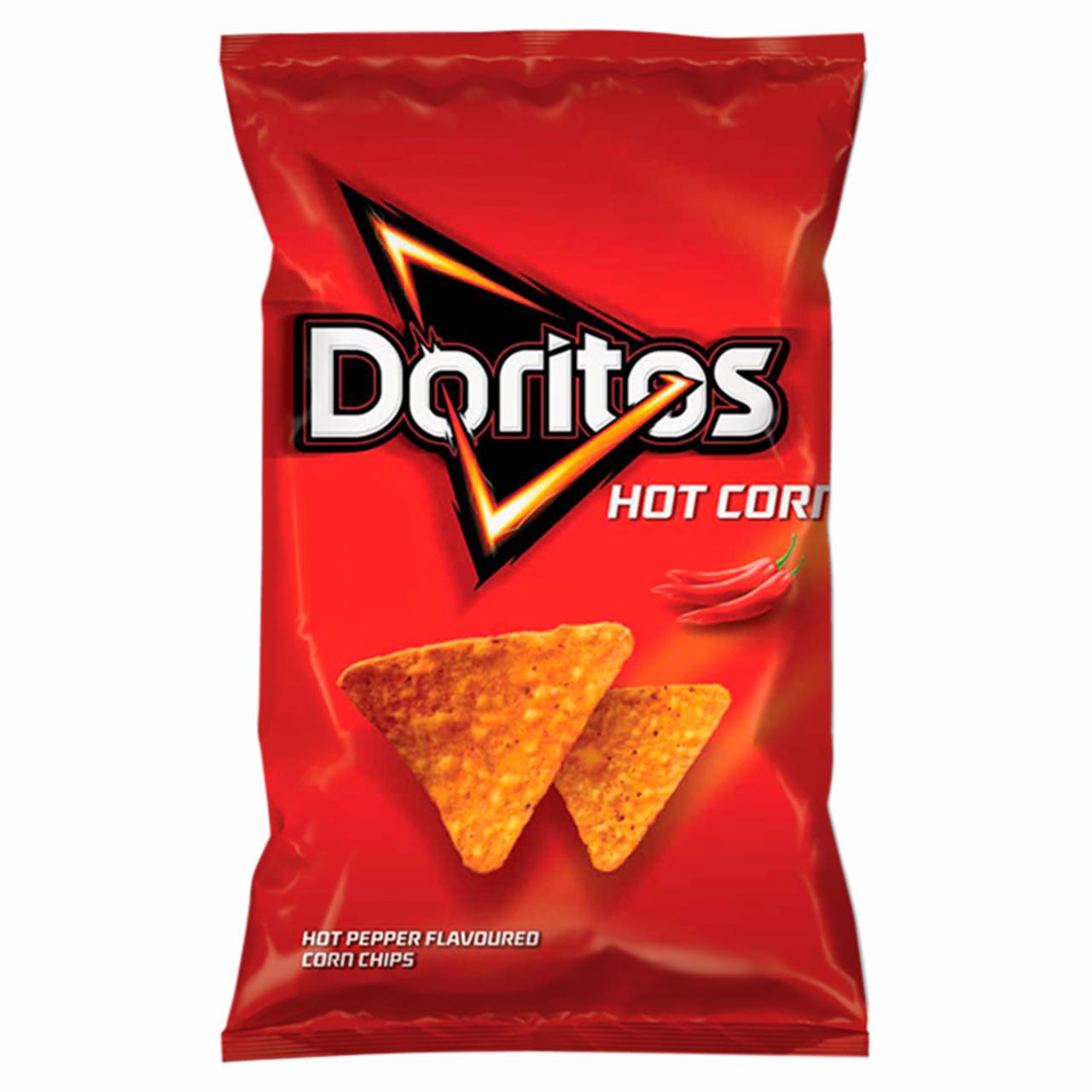 Zdjęcia - Doritos Hot Corn Chipsy kukurydziane o smaku ostrej papryki 100 g