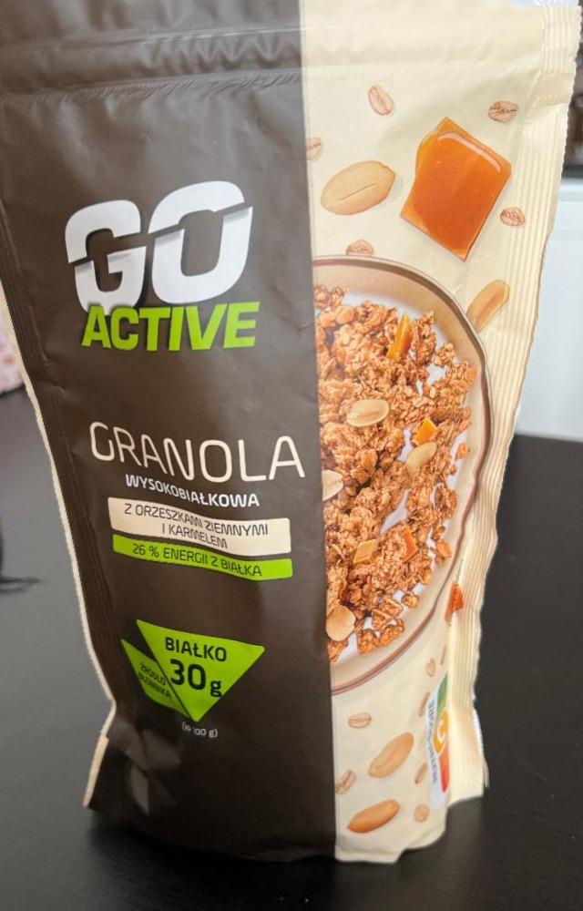 Zdjęcia - Granola wysokobiałkowa z orzeszkami ziemnymi i karmelem Go Active