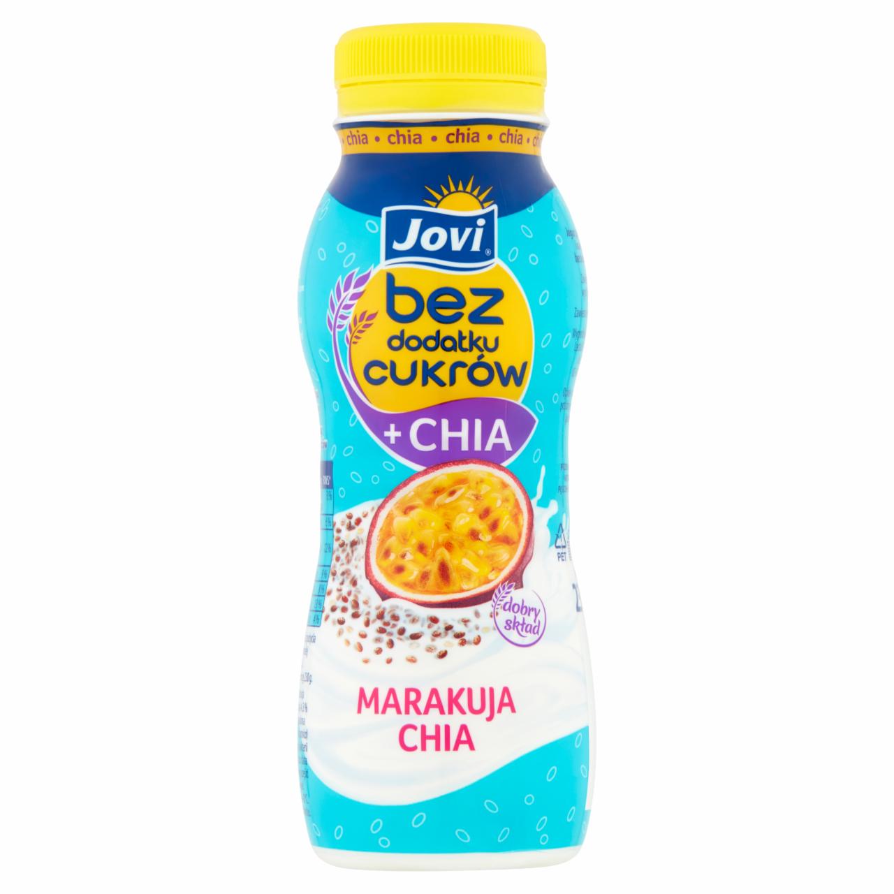 Zdjęcia - Jovi Jogurt bez dodatku cukrów + chia marakuja 230 g