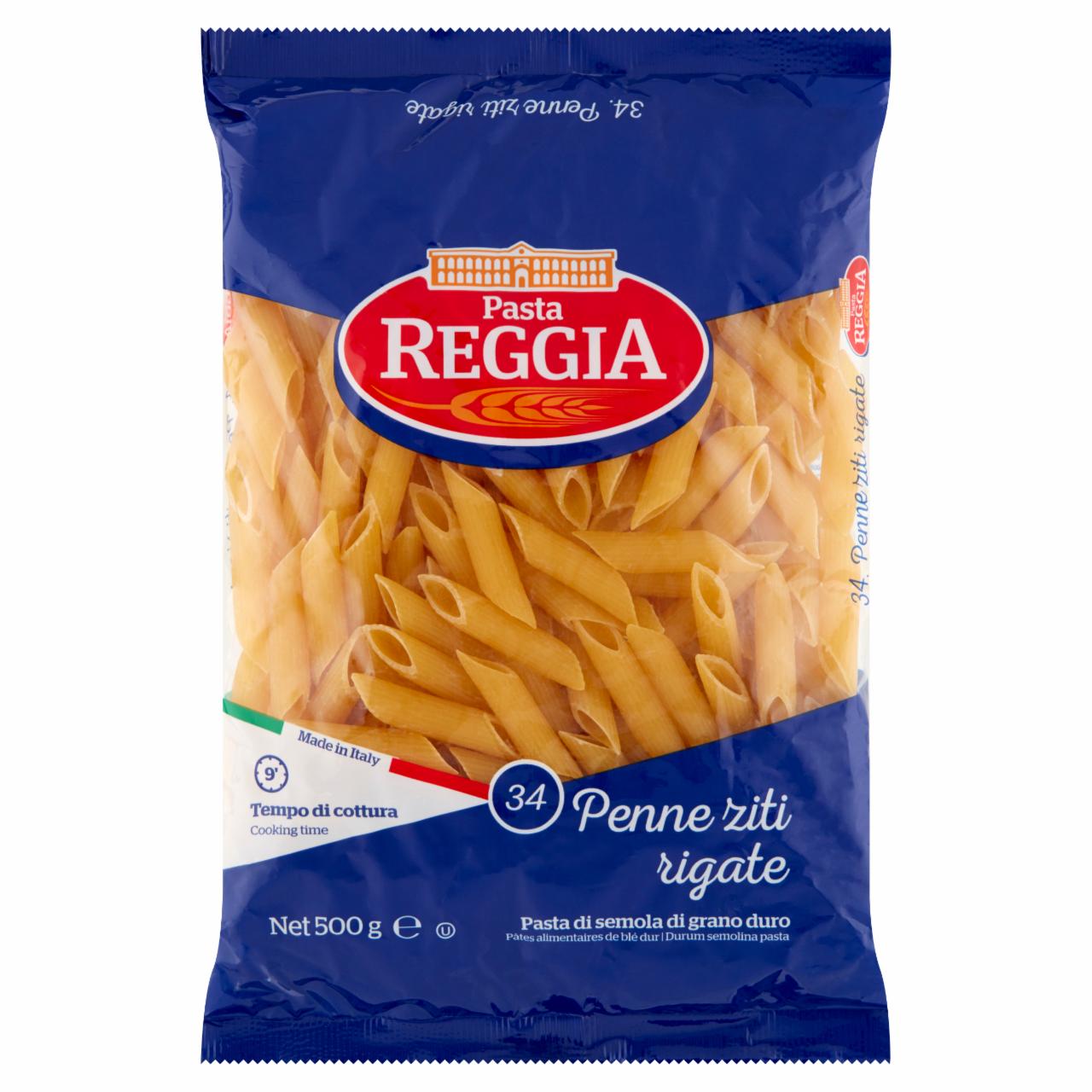 Zdjęcia - Reggia Oryginalny makaron włoski penne ziti rigate 500 g