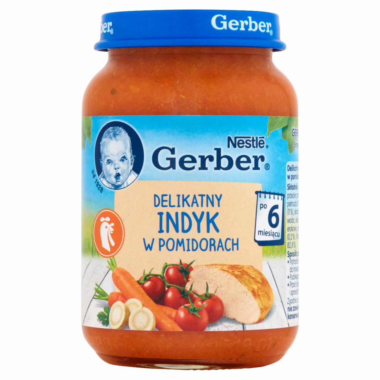 Zdjęcia - Gerber Delikatny indyk w pomidorach dla niemowląt po 6. miesiącu 190 g