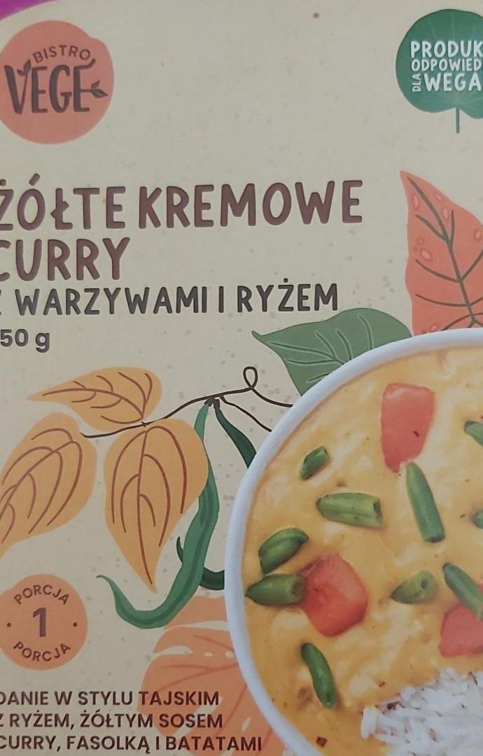 Zdjęcia - żółte kremowe curry bistro vege