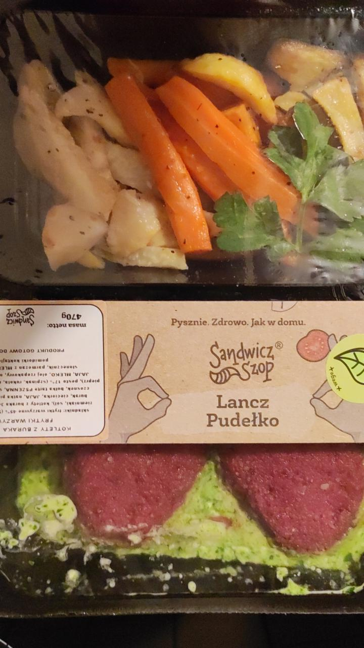 Zdjęcia - Kotlety z buraka z pesto, frytki warzywne