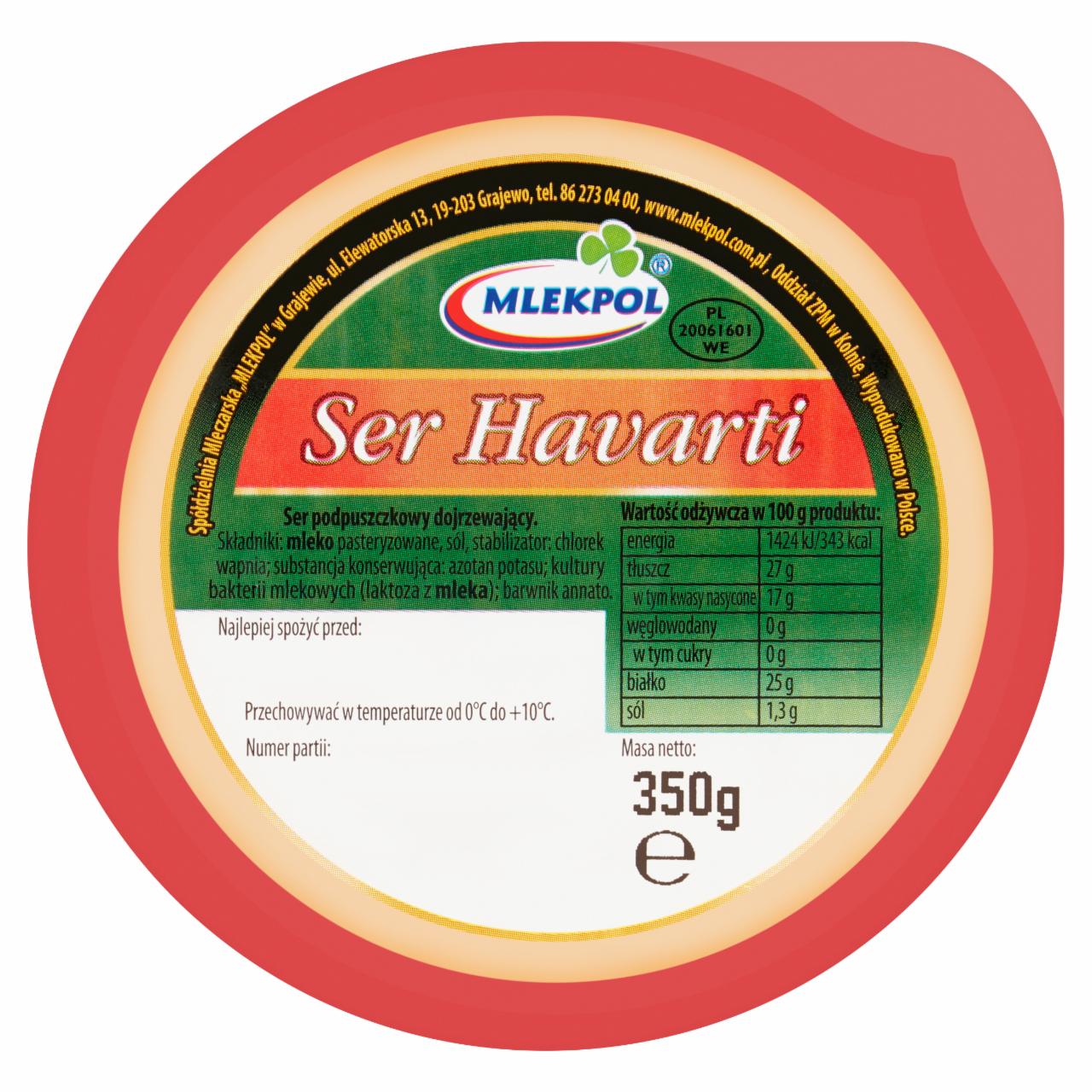 Zdjęcia - Mlekpol Ser Havarti 350 g