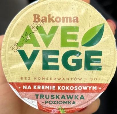 Zdjęcia - Ave Vege kokosowy truskawka-poziomka Bakoma