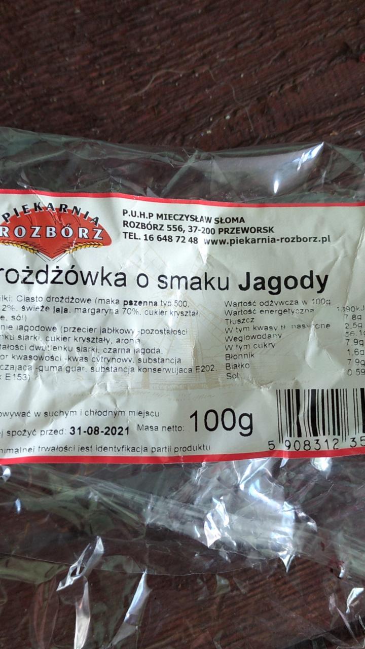 Zdjęcia - drożdżówka smak jagoda rozbórz