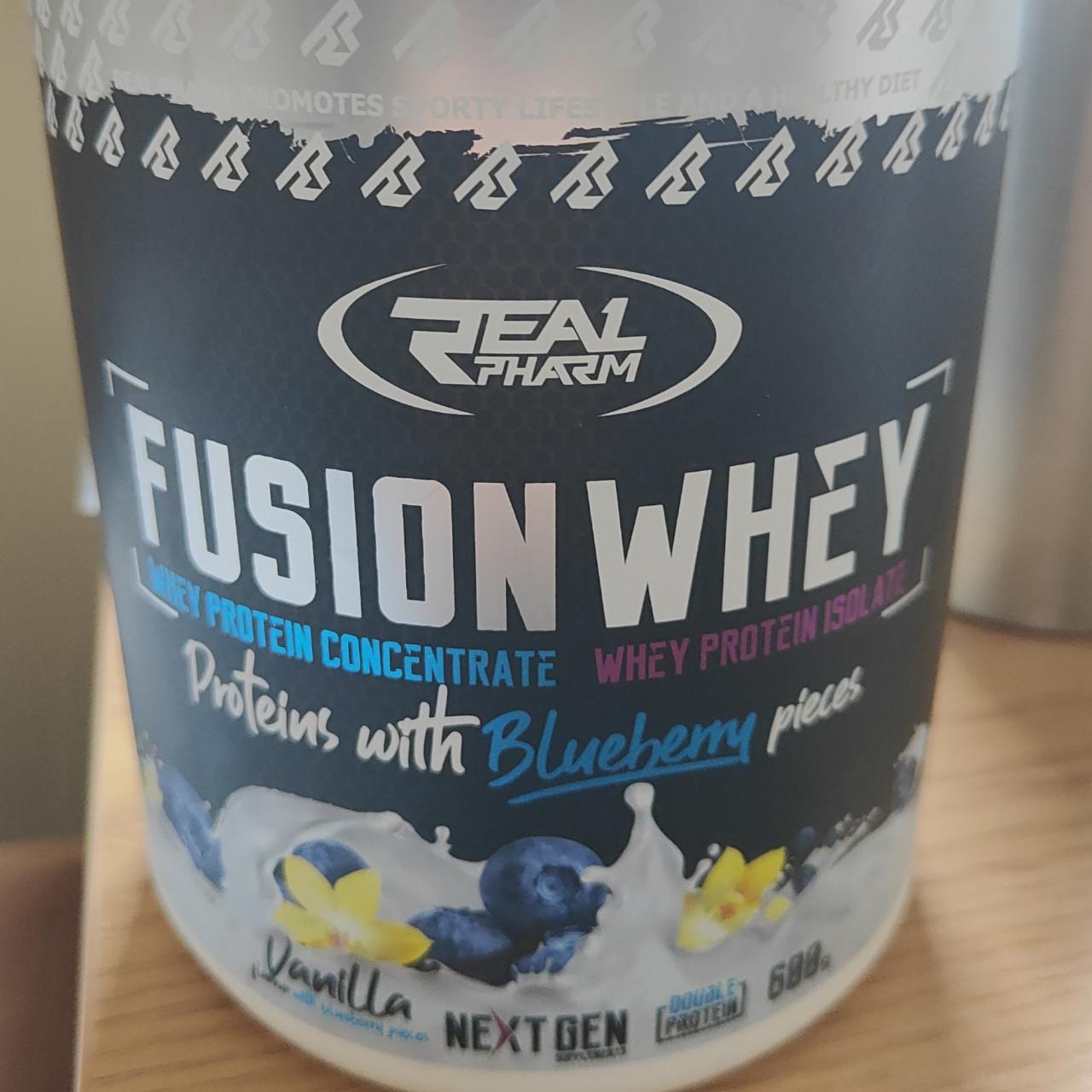 Zdjęcia - Fusion Whey with blueberry pieces Real Pharm