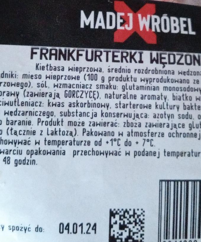 Zdjęcia - Franfrukterki wędzone Madej Wróbel