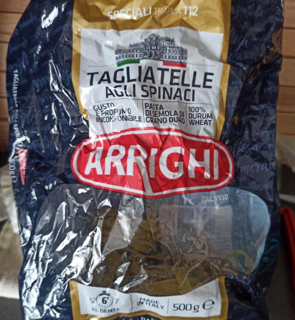 Zdjęcia - Arrighi Makaron tagliatelle agli spinaci 500 g