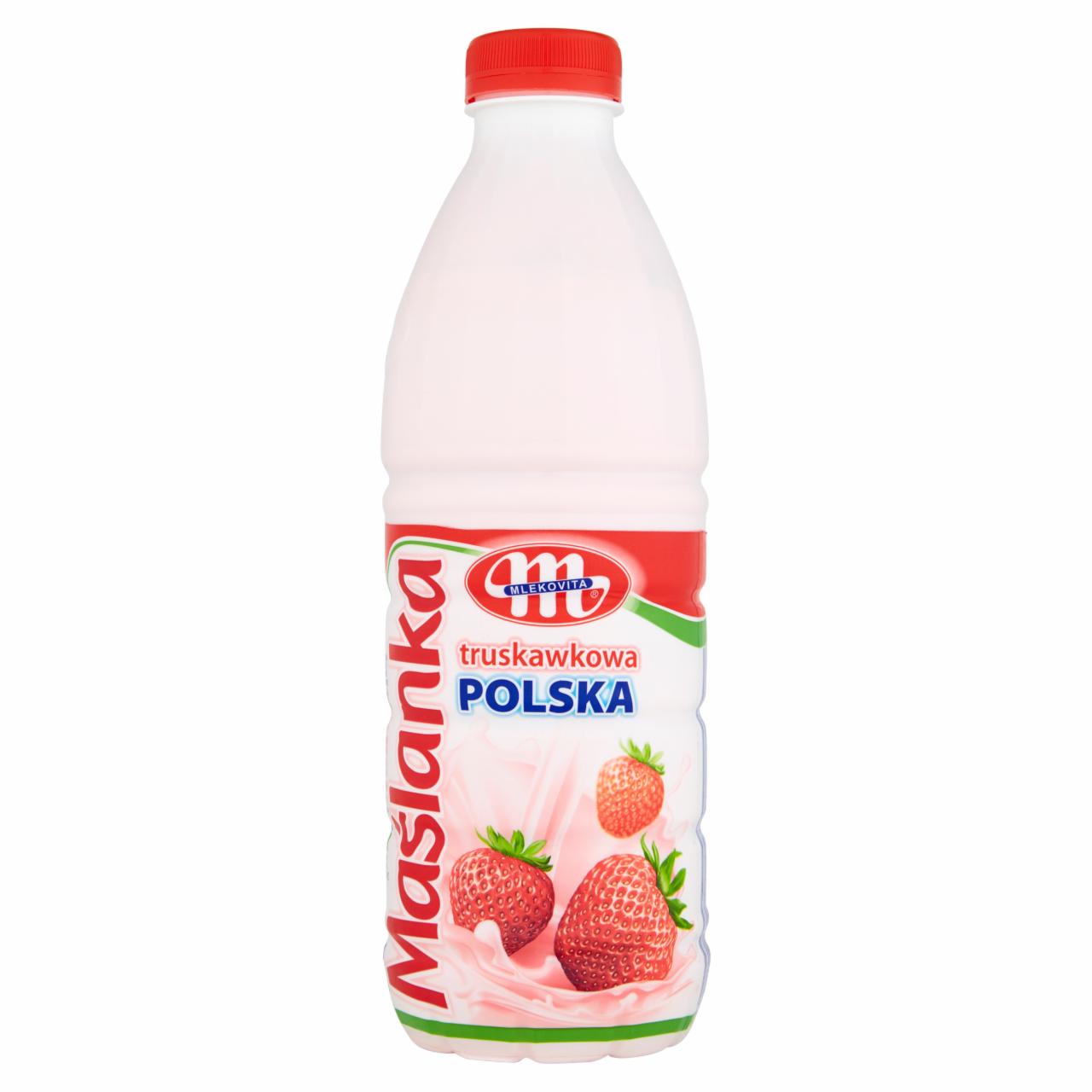 Zdjęcia - Mlekovita Maślanka Polska truskawkowa 1 kg