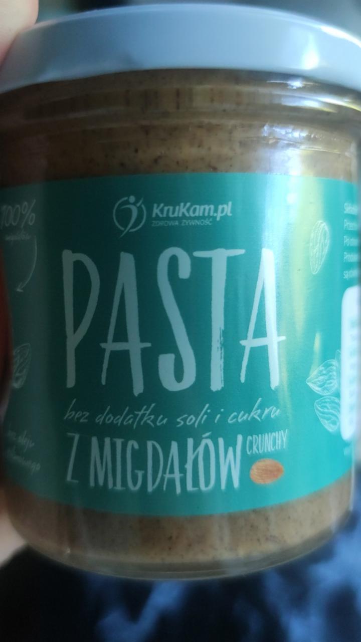 Zdjęcia - pasta z migdałów bez dodatku cukru i soli krukam