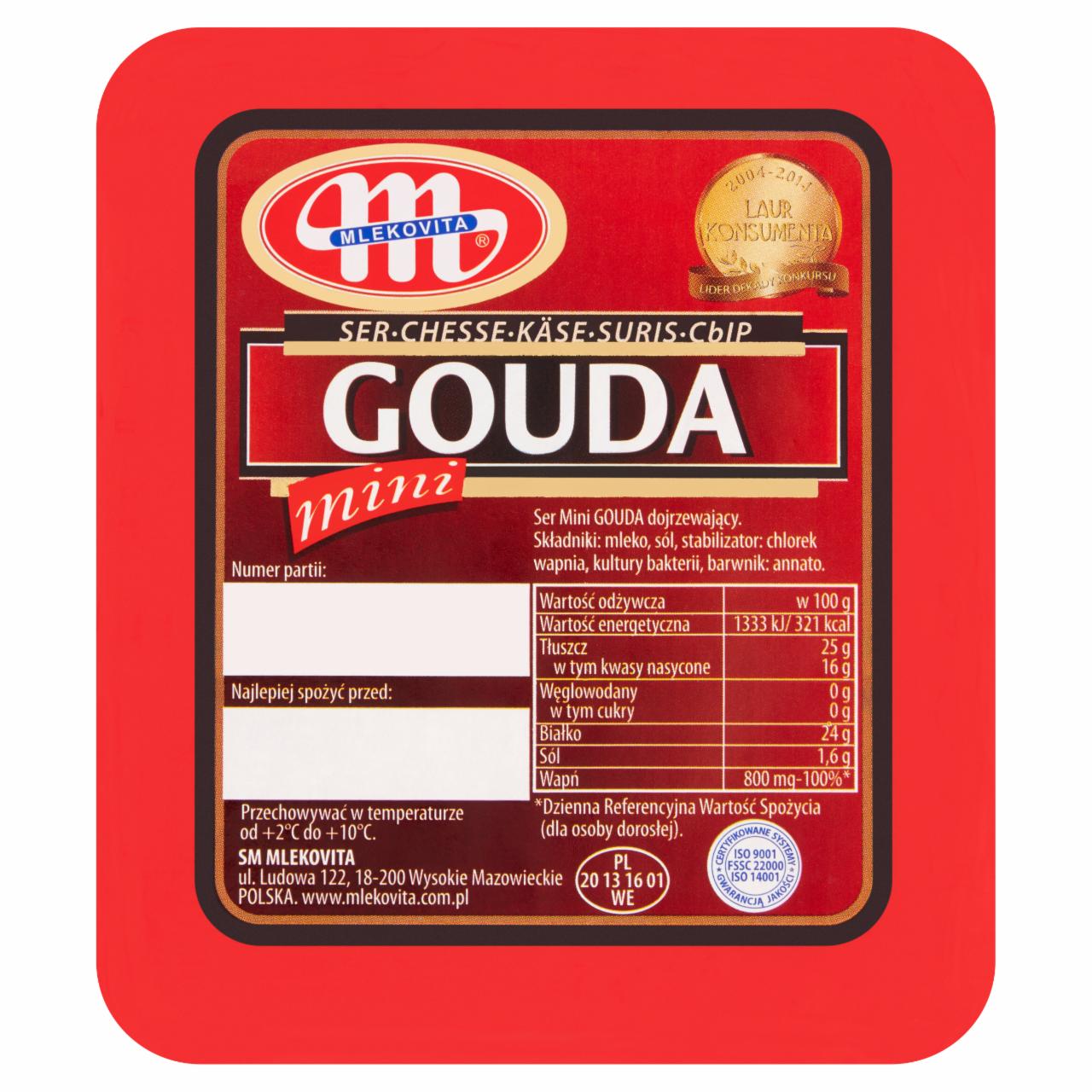 Zdjęcia - Mlekovita Ser Gouda mini