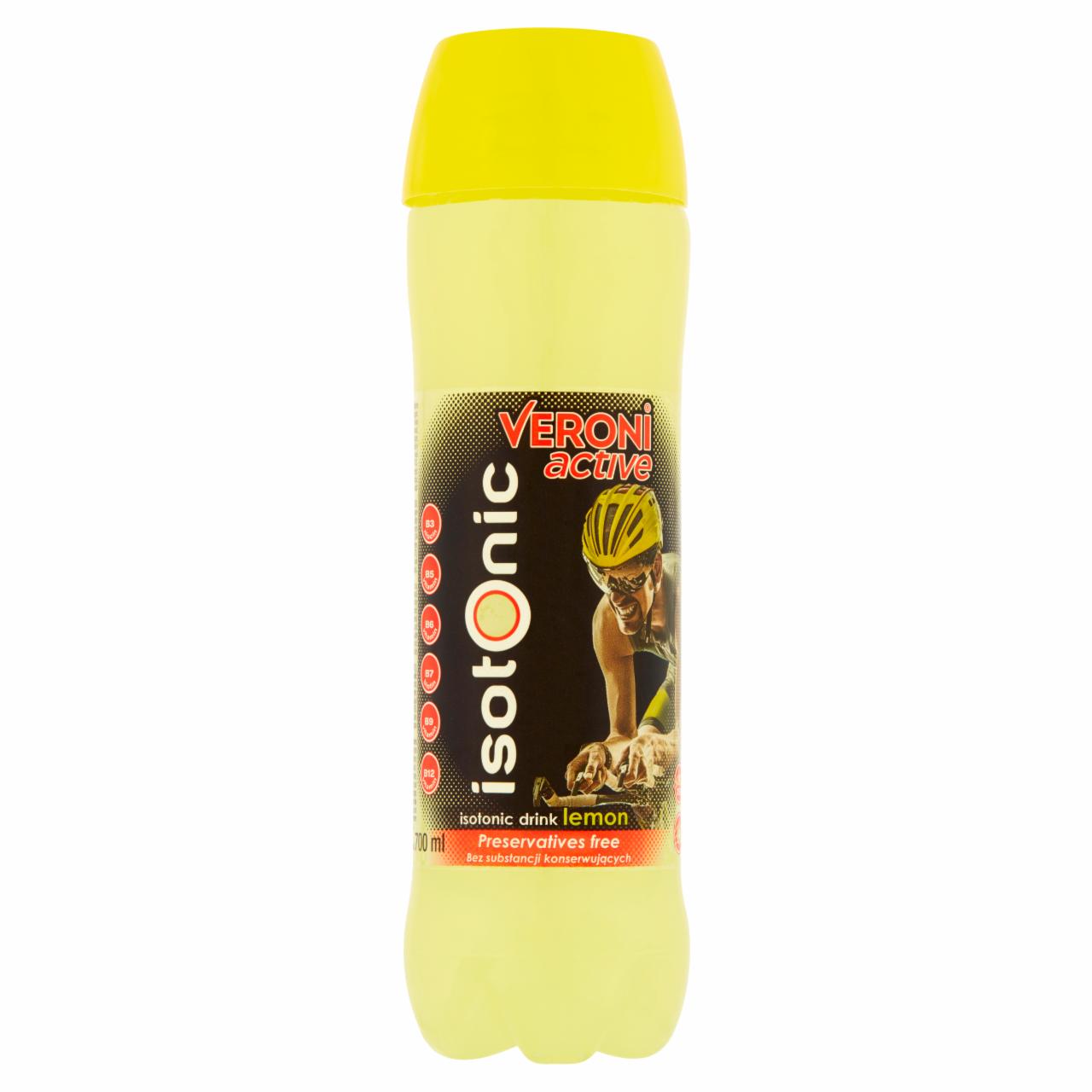 Zdjęcia - Veroni Active Isotonic+ Napój izotoniczny niegazowany o smaku cytrynowym 700 ml