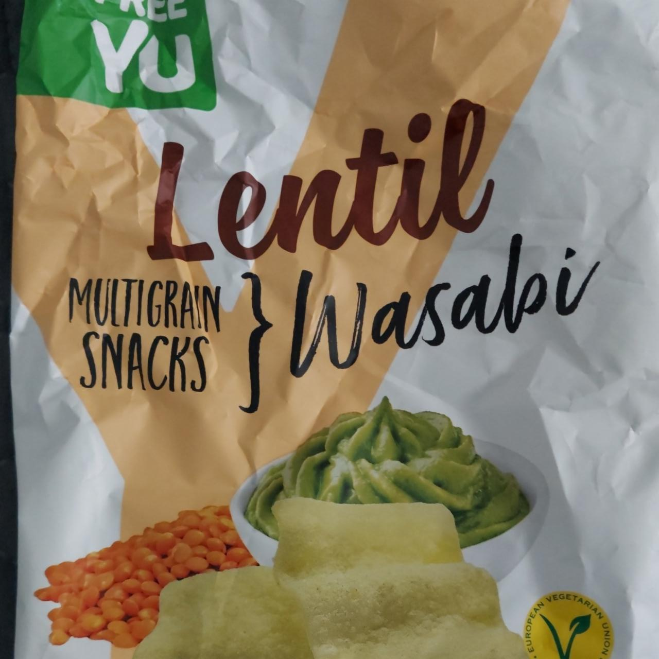 Zdjęcia - Lentil Multigrain Snacks Wasabi FreeYu