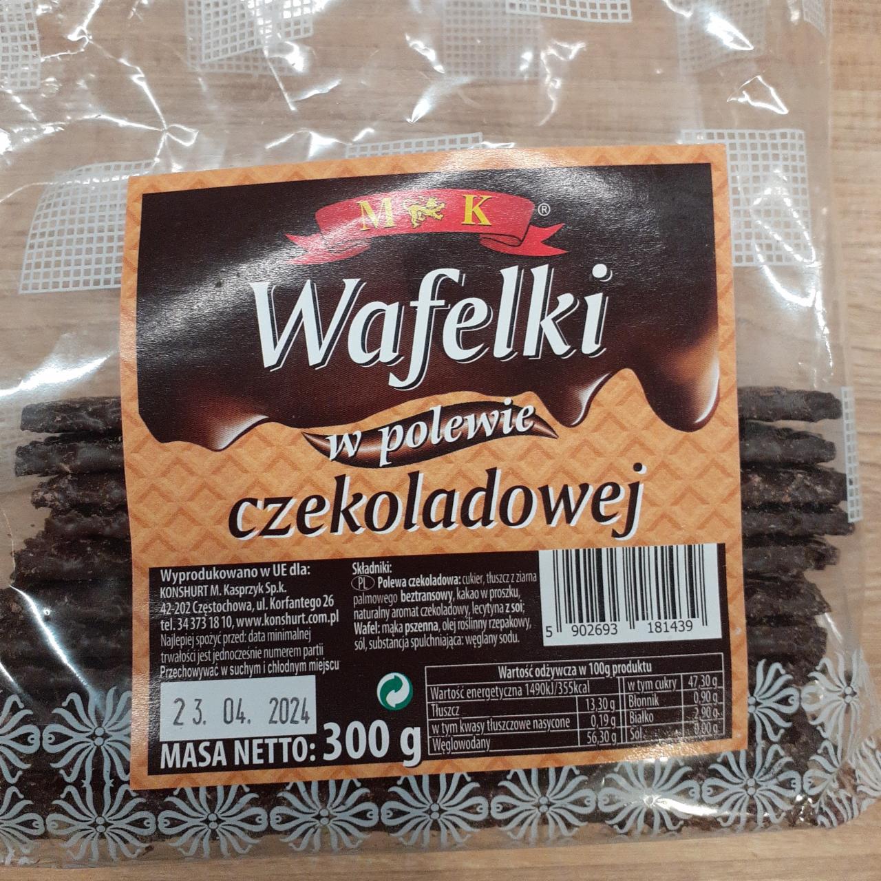 Zdjęcia - Wafelki w polewie czekoladowej MK